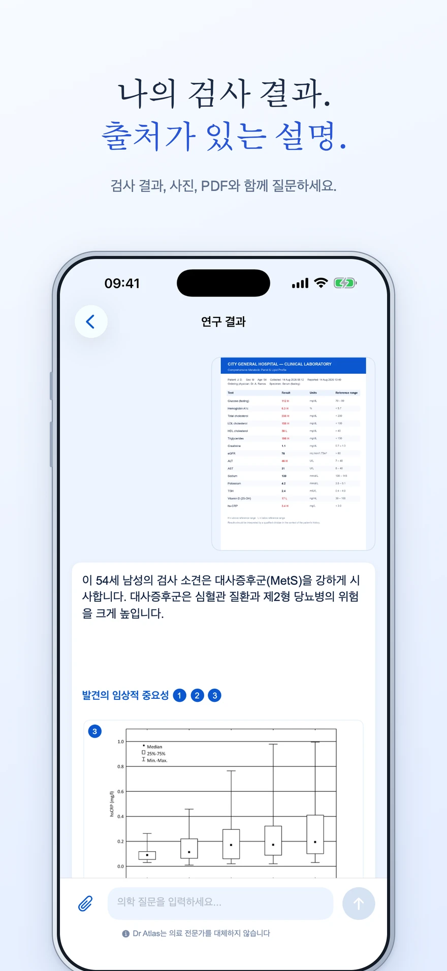 Dr Atlas — 검사 결과
